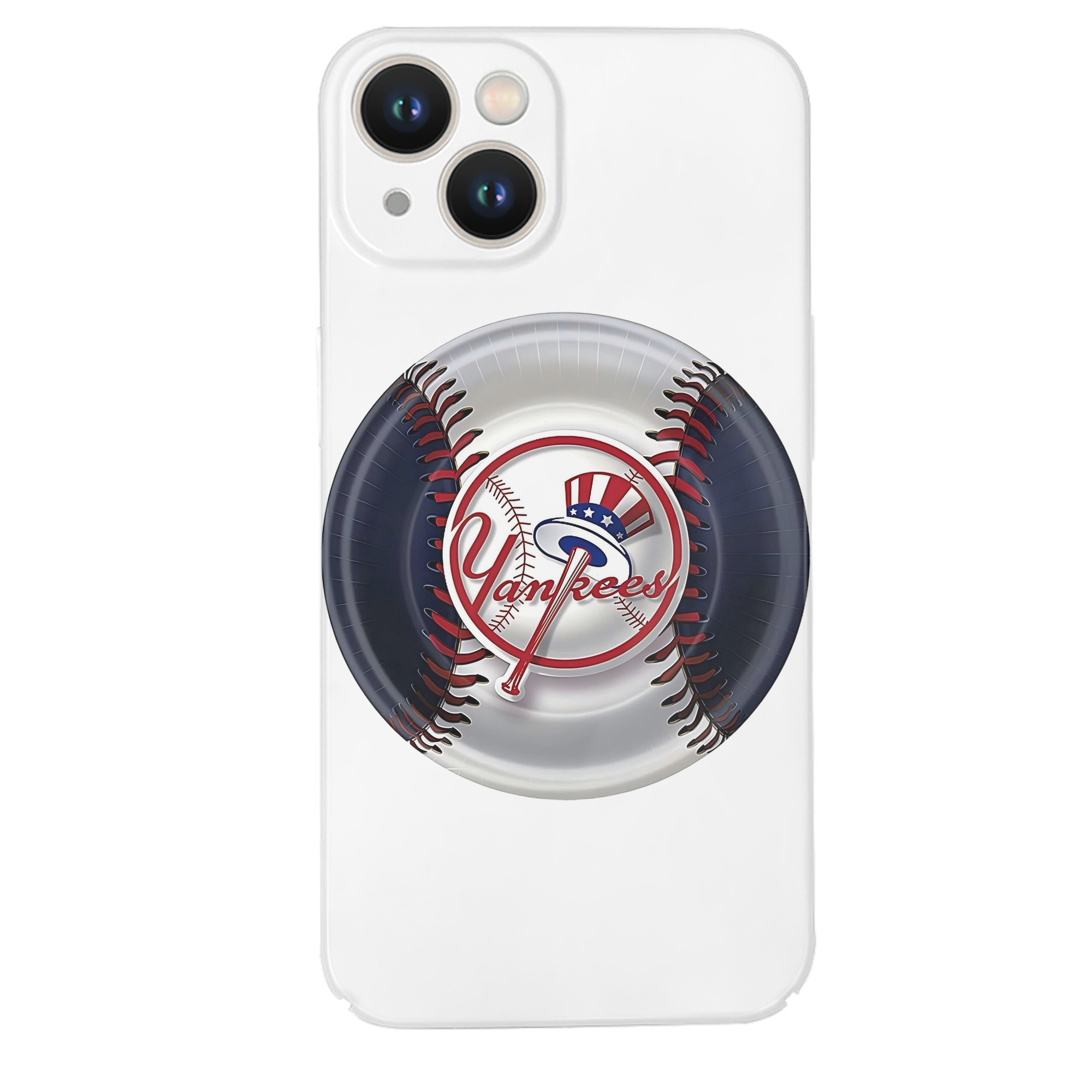 New York Yankees 81 IPhone 14 Series Full-Cover Hard Case – Shockproof With Raised Camera Protection – Precise Cutouts, Wireless Charging Compatible – Durable, Anti-Yellowing, Easy To Clean